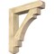 Ekena Millwork Merced Craftsman Rough Sawn Bracket w/ Offset Brace, Douglas Fir, 8"W x 40"D x 44"H BKT0806X40X44MRC04RDF - alternate 1